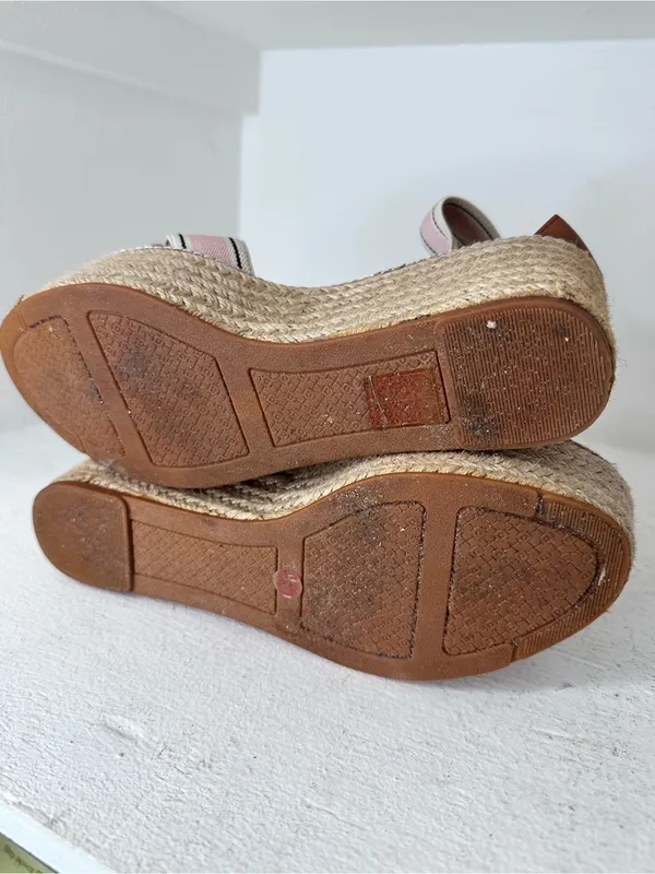 Tory Burch Pink Espadrille Wedge Sandals - Image 7