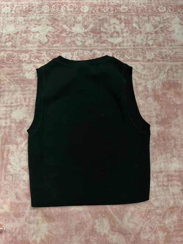 ZARA Sleeveless Tank Knit Crop Top - Image 3