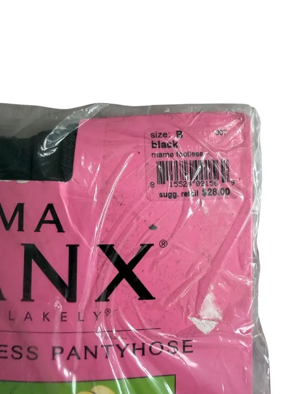 SPANX Mama Black Footless Maternity Tights Size B NEW NWT - Image 4