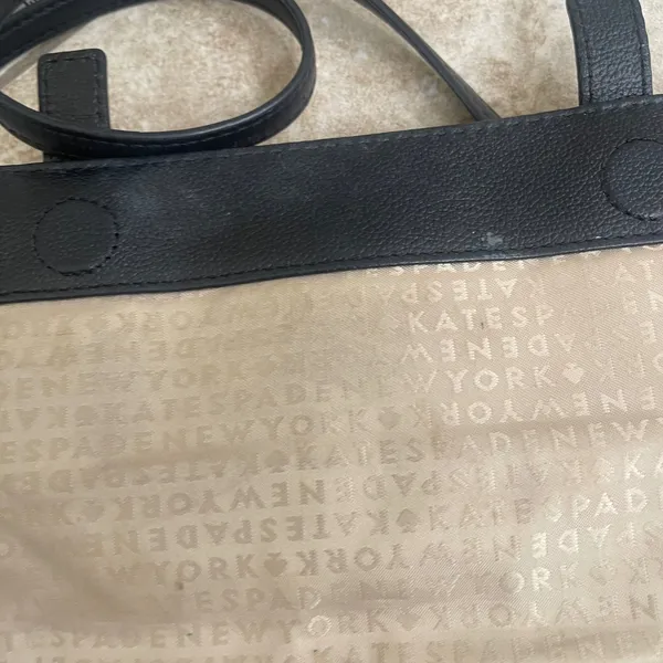 Kate Spade New York Black Leather Crossbody Bag Gold Buckle Flap Small Purse - Image 15