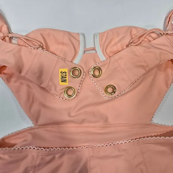 Tularosa Aura One Piece in Peach - Image 12