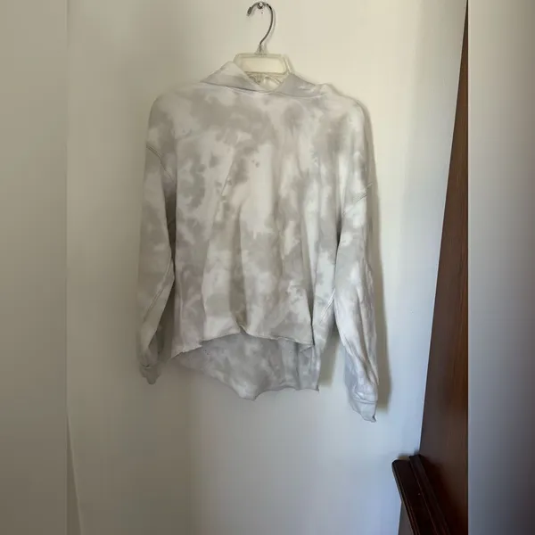 Abercrombie & Fitch Soft Collection Garment Dye Hoodie Medium White - Image 6