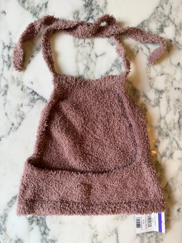 NWT SKIMS Cozy Rose Brown Halter Top L/XL - Image 3