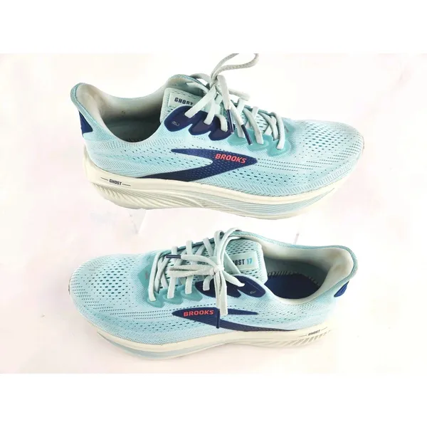 Brooks Ghost 17 Shoes Womens 11.5 Clearwater Navy Peony Running Athletic Sneaker - Image 7