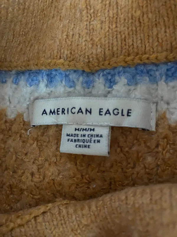 American Eagle waffle knit sweater - Image 7