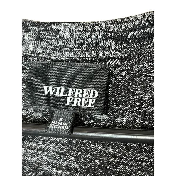 Aritzia Wilfred Free Lisiere Bodycon‎ V-Neck Heathered Midi Dress Size Small - Image 6