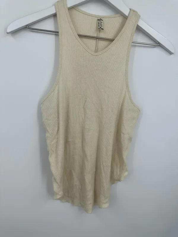 Intimately Free People Cream Boho Tank Top Size Small Basics Lightweight - Image 10