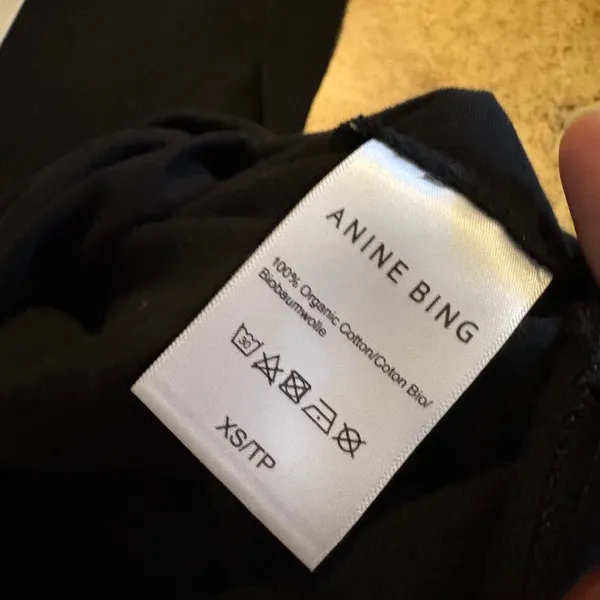 ANINE BING Black‎ T Shirt Dress Size Extra Small NWT - Image 6