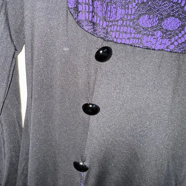 Purple Gothic Skull Dress Size XL - Image 2