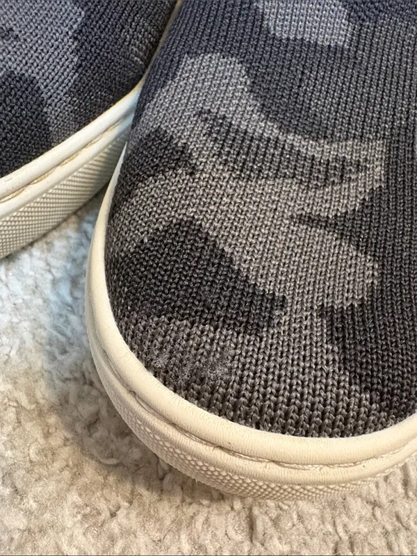 Rothy's Slip-On Sneakers - Black & Gray Camo size 8 - Image 8