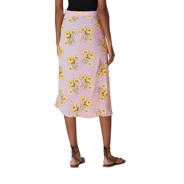 Madewell Pink Wisteria Dove Dutch Dandelion Floral Twiggy Wrap Midi Skirt 12 - Image 3