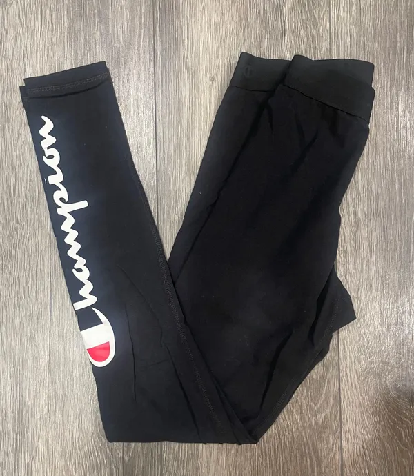 Champion Leggings Black With Logo on ankle Size XS - Image 2