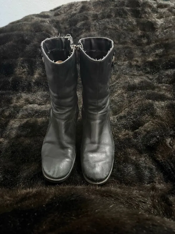 Harley-Davidson Serita Boots Women's Size 6 Black Shoes Biker Motorcycle - Image 2