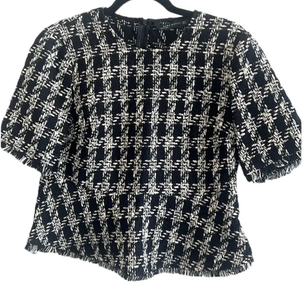 Zara Woman peplum tweed top NWOT - Image 8