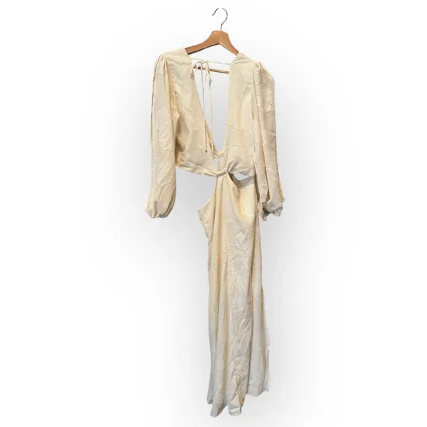 NEW BOAMAR Bianca Balloon Sleeve Cutout Cover-Up Maxi Dress Size XL - Image 8