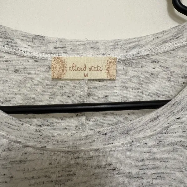 Altar’d State Gray‎ Flutter Sleeve Blouse Size Medium - Image 2