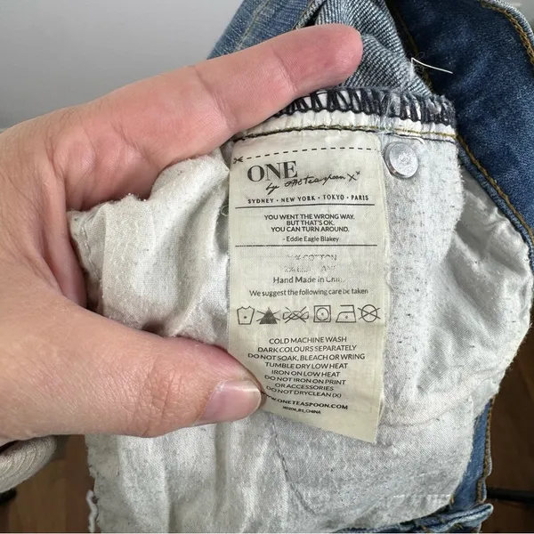 One x One Teaspoon Awesome‎ Baggies Low Waist Mid Rise Relaxed Leg Jeans Size 30 - Image 5