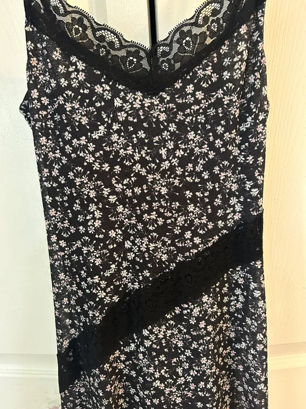 Topshop Floral Lace Mesh Midi Dress - Image 3