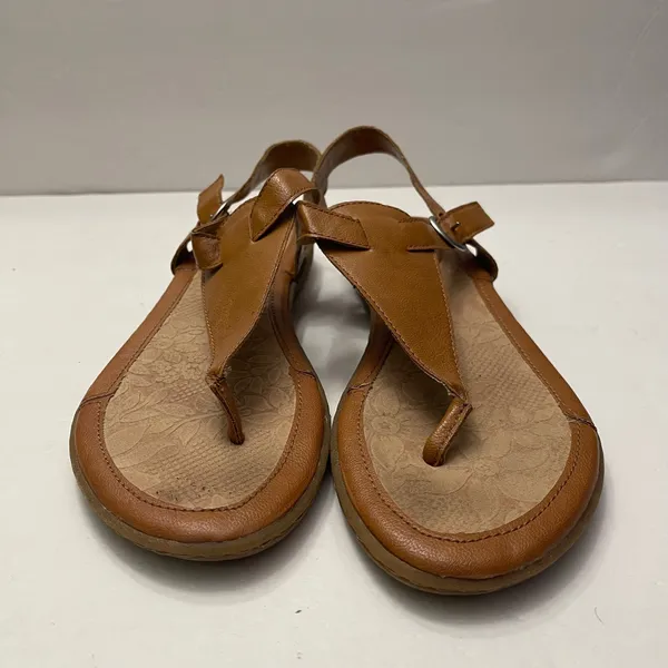 b.o.c. Born Concepts Womens Tan Brown Strappy Thong Slingback Sandals C76337 10M - Image 2