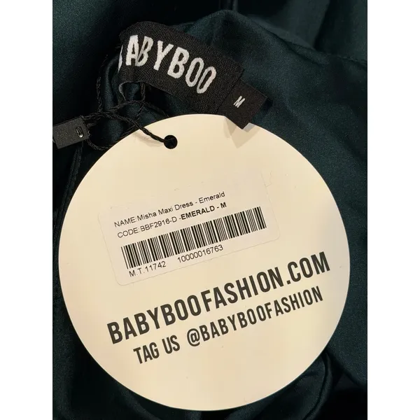 Babyboo Misha Maxi Dress Emerald Green NEW NWT Size Medium - Image 9