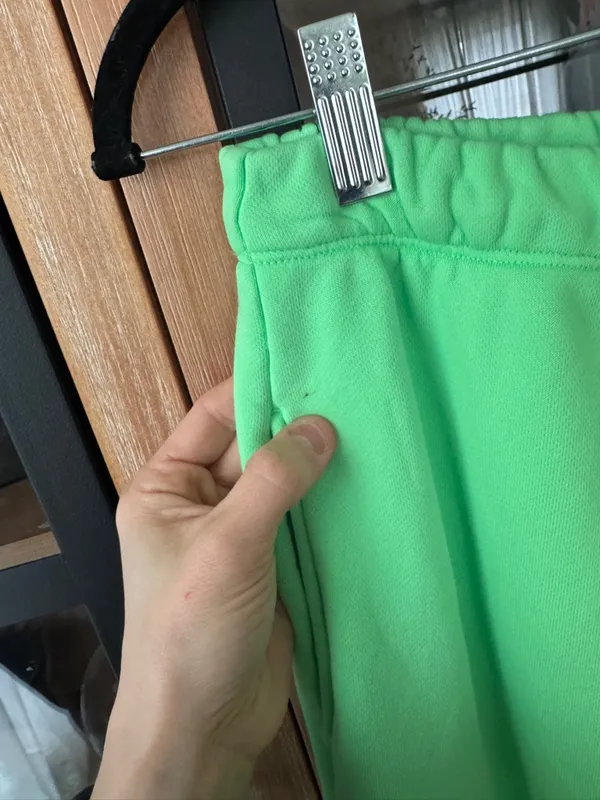 SKIMS French Terry Sweatpants wide leg joggers neon high rise drawstring - Image 10