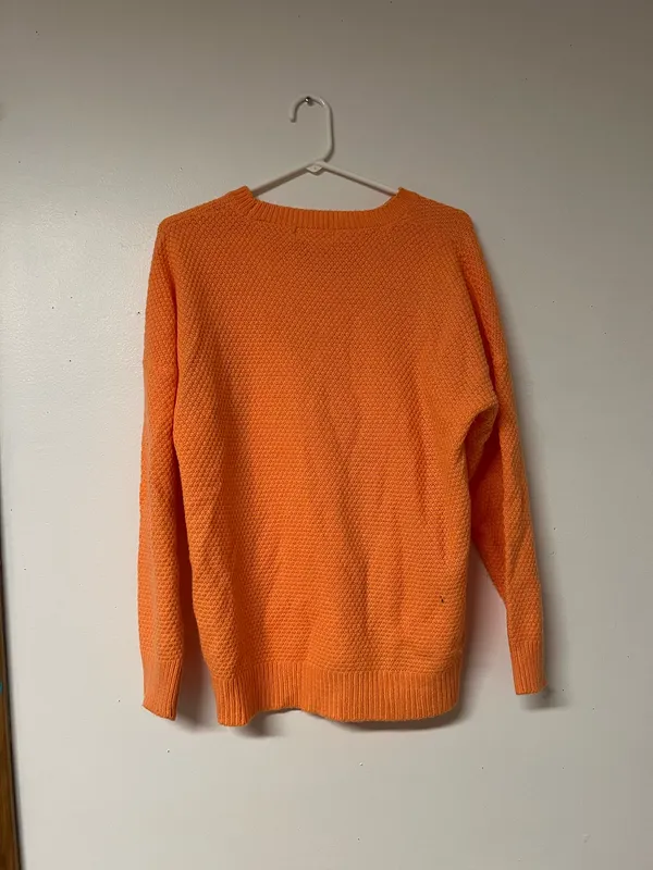 Zenana Orange Sweater Medium   - Image 2