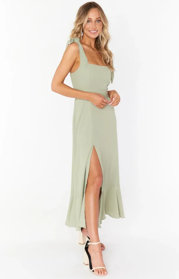 Claire Midi Dress Moss Green Crisp Show Me Your Mumu - Image 2