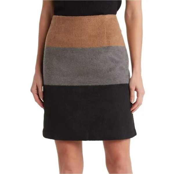 Amanda and Chelsea Women’s Multicolored Pencil Skirt Mini Wool Blend Size XL - Image 2