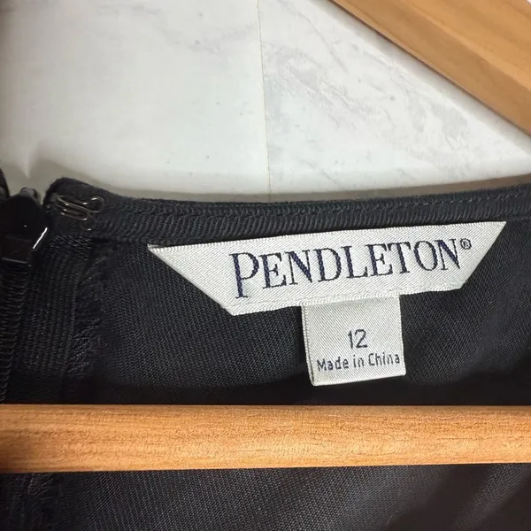 Pendleton black midi slip dress - Image 3