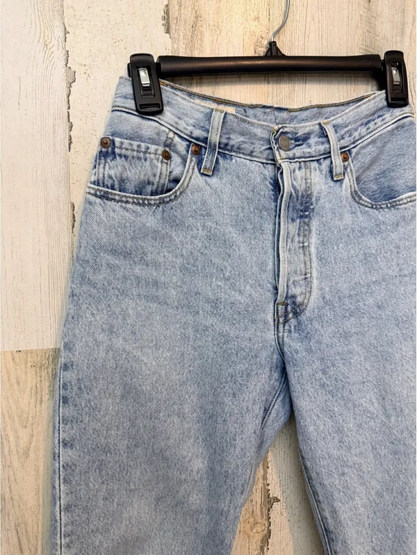 Levi’s Women’s 501 Premium Big E Crop Jeans W25 L26 Montgomery Light Wash - Image 4