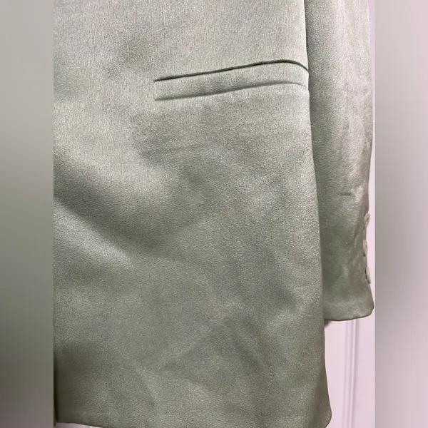 Alice + Olivia $495 Denny Single Breasted Green Tea Blazer Size‎ 4 - Image 7