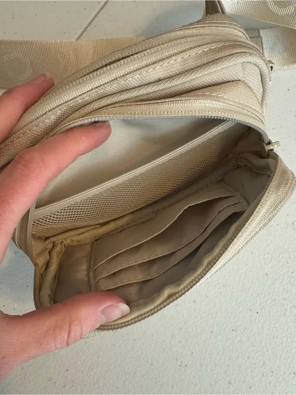 Calpak Stevyn crossbody Fanny Pack bum bag in neutral dune‎ colorway - Image 3