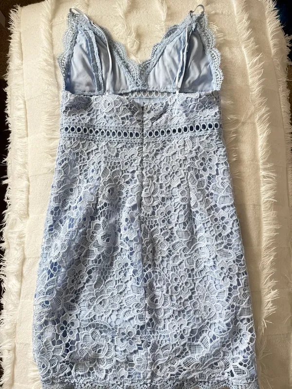 Forever 21 Light Blue Lace Dress - Image 2