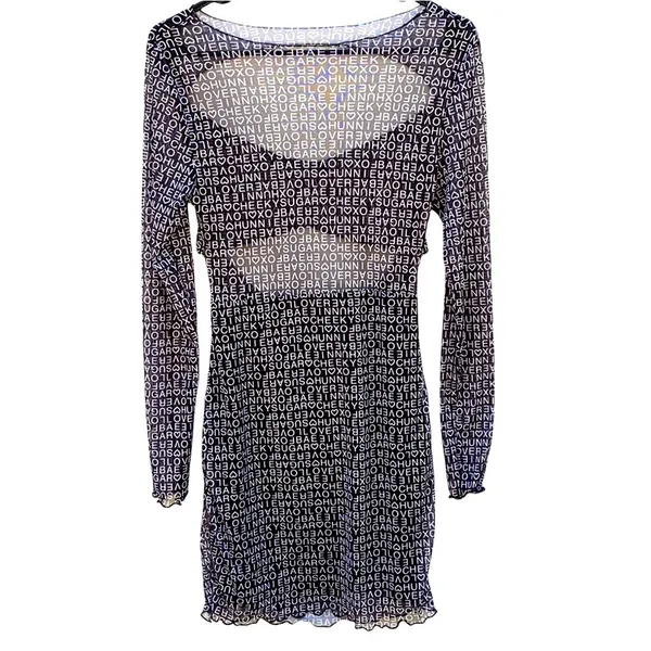 Princess Polly Womens Size 4 black pinch me long sleeve cutout dress - Image 3