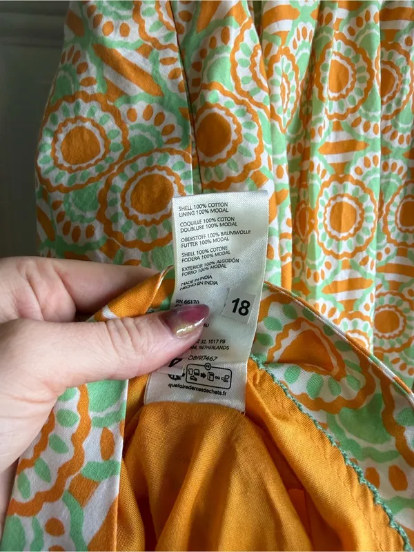 Anthropologie Maeve Printed Babydoll Mini Dress - Image 10