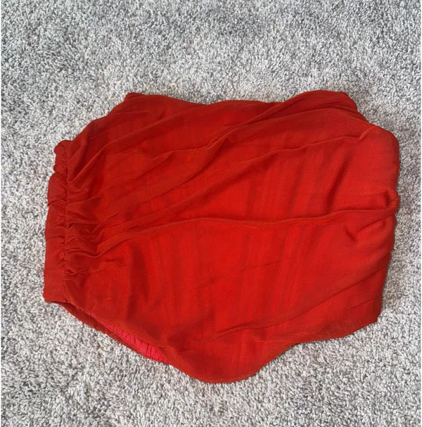Orange strapless/corset top Size M - Image 2