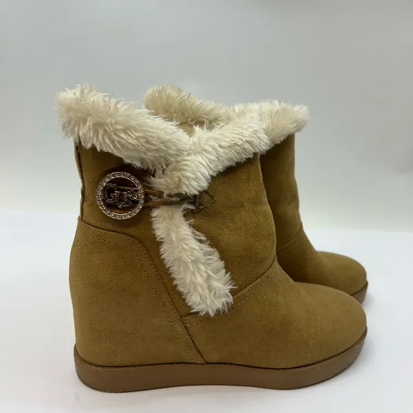 Guess Tan Faux Fur Winter Boots size 7M - Image 2