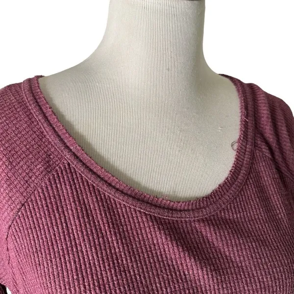 We The Free Free People Oversized Thermal Waffle Knit Top Size S Slouchy Swing - Image 9