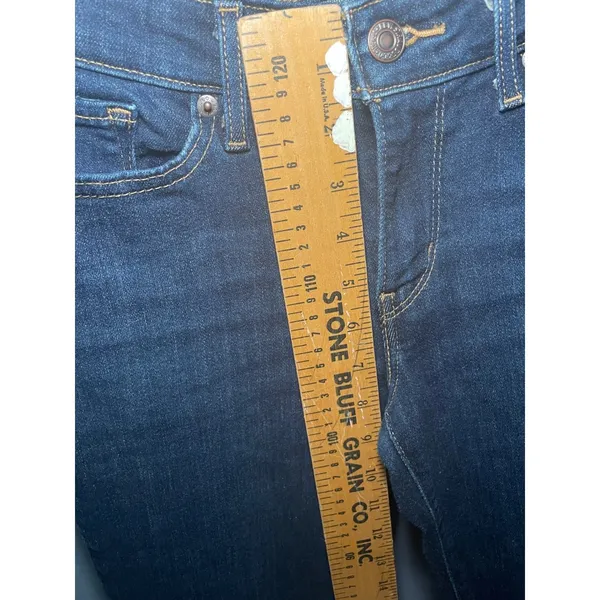 Levis‎ 715 Bootcut Jeans Womens Size 28 Dark Wash Indigo Denim Mid Rise Stretch - Image 6