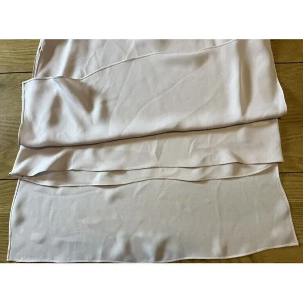 Parker Size Medium Beige Silk Party Cocktail Mini‎ Slip Dress Formal - Image 3