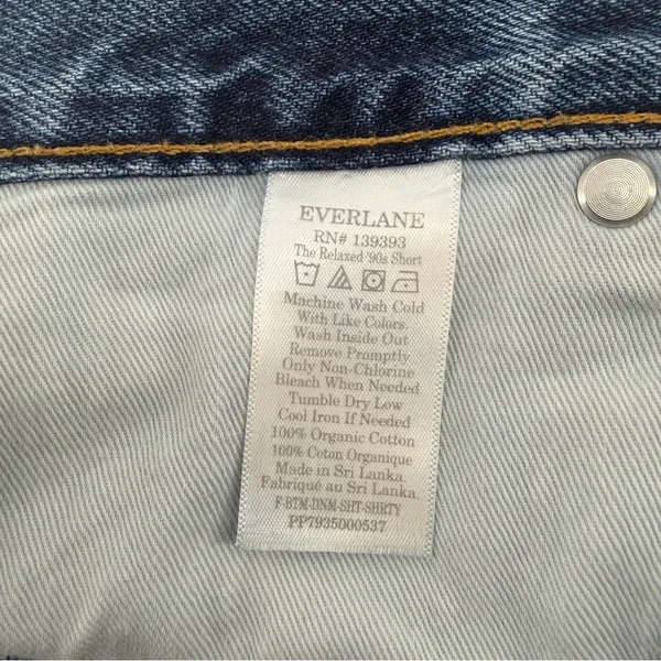 Everlane The Relaxed '90s Short denim distressed shorts size 25 - Image 4