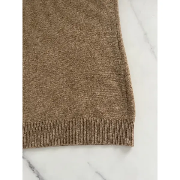 Charter Club Luxury Cashmere Crewneck Sweater Tan Sz Large Minimalist Classic - Image 7