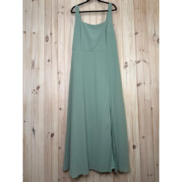 NWT Lulus Remarkable Arrival Sage Brush Sleeveless Maxi Dress Bridesmaid Sz XXL - Image 2