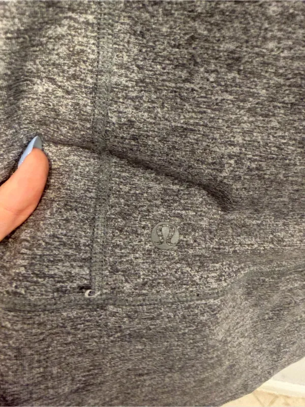 Heavyweight Lululemon Full-Zip Hooded Sweater - Gray - Image 6