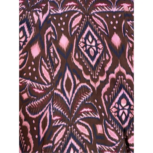 Farm Rio Bohemian Silky Satin Pineapple Ikat A-Line Midi Maxi Skirt Size Large - Image 13