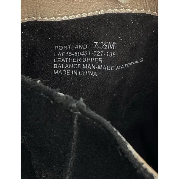 Latigo Portland Black Suede Lace Up Boots Side Zip Chunky Heel Boho Sz 7.5 - Image 4