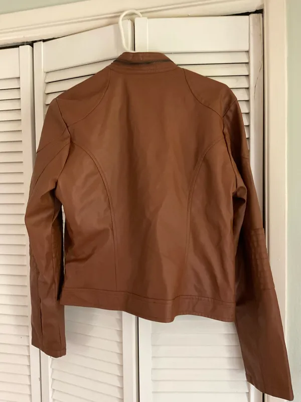 Leather jacket Brown Size L - Image 2