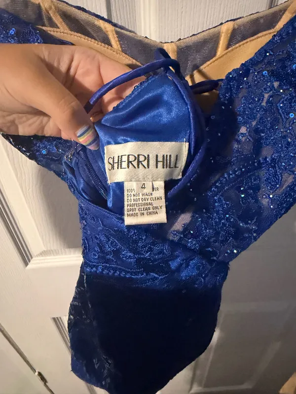 Blue Sherri Hill Dress Homecoming Royal Blue - Image 3