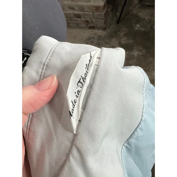 Jacket 1980s hood blue cream Size 20W - Image 13