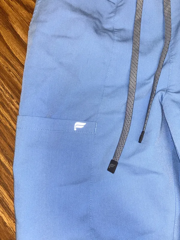 Fabletics Light Blue Scrub Pants - Image 2
